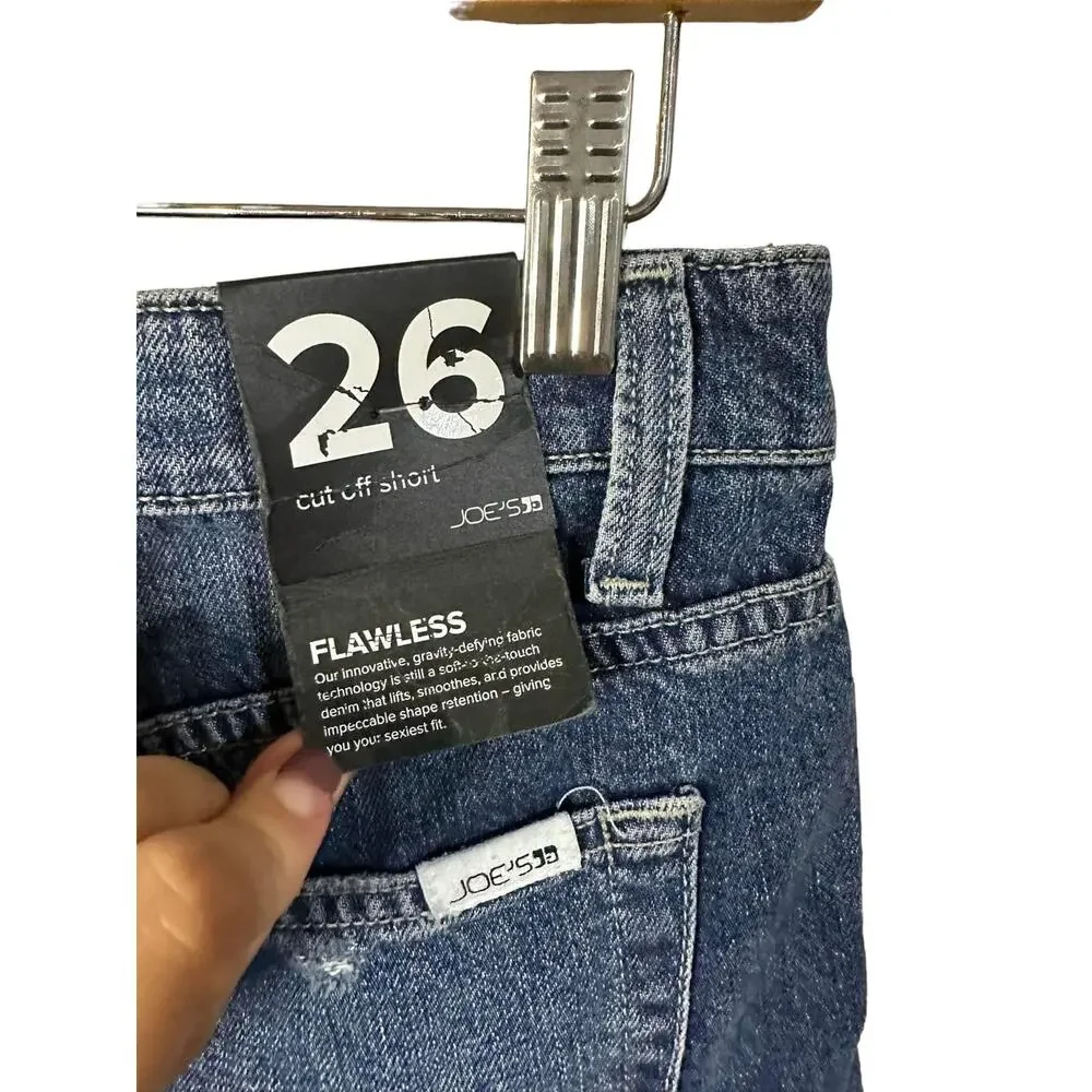 Joe's Jeans Helsinki Cut-Off Denim Shorts Cotton‎ Size 26 NEW